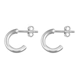 Penmans | Silver 12mm Square Tubed Hoop Stud