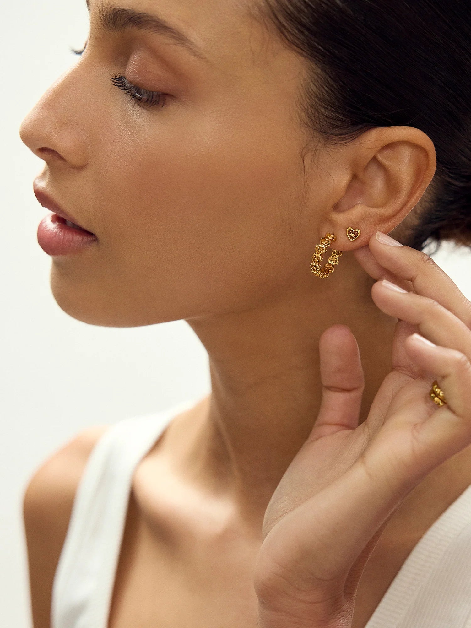 Rachel Jackson | Love Story Heart Earrings