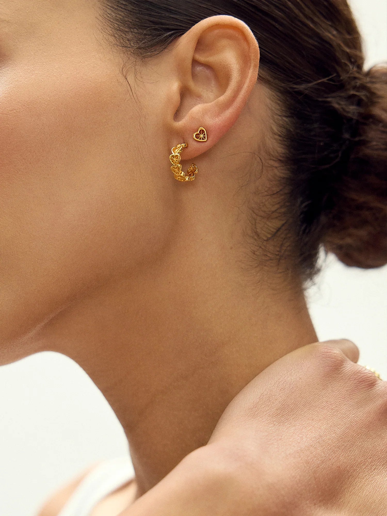 Rachel Jackson | Mini Love Story Heart Earrings