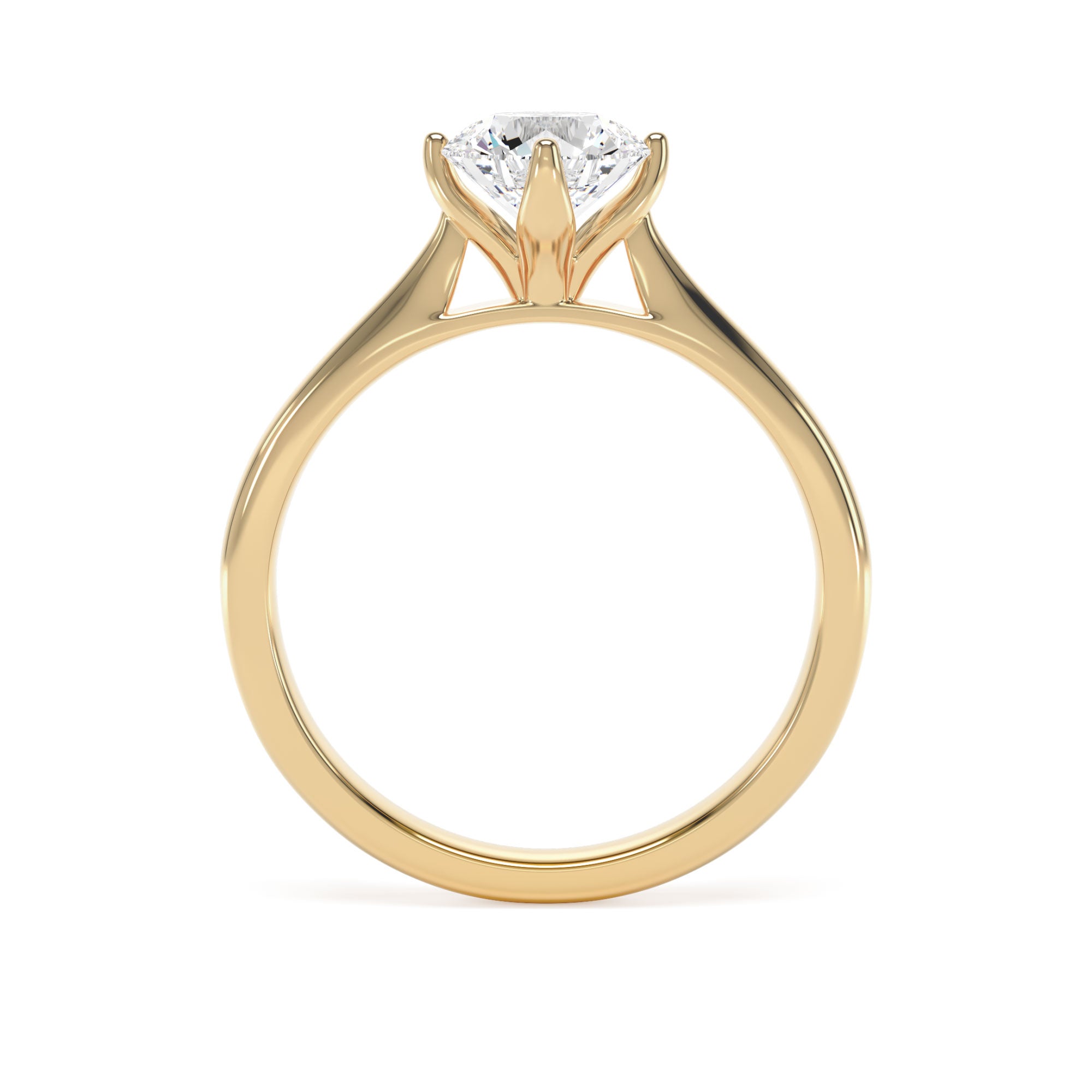 B&N | Compass Round Lab Grown 1ct Diamond Ring