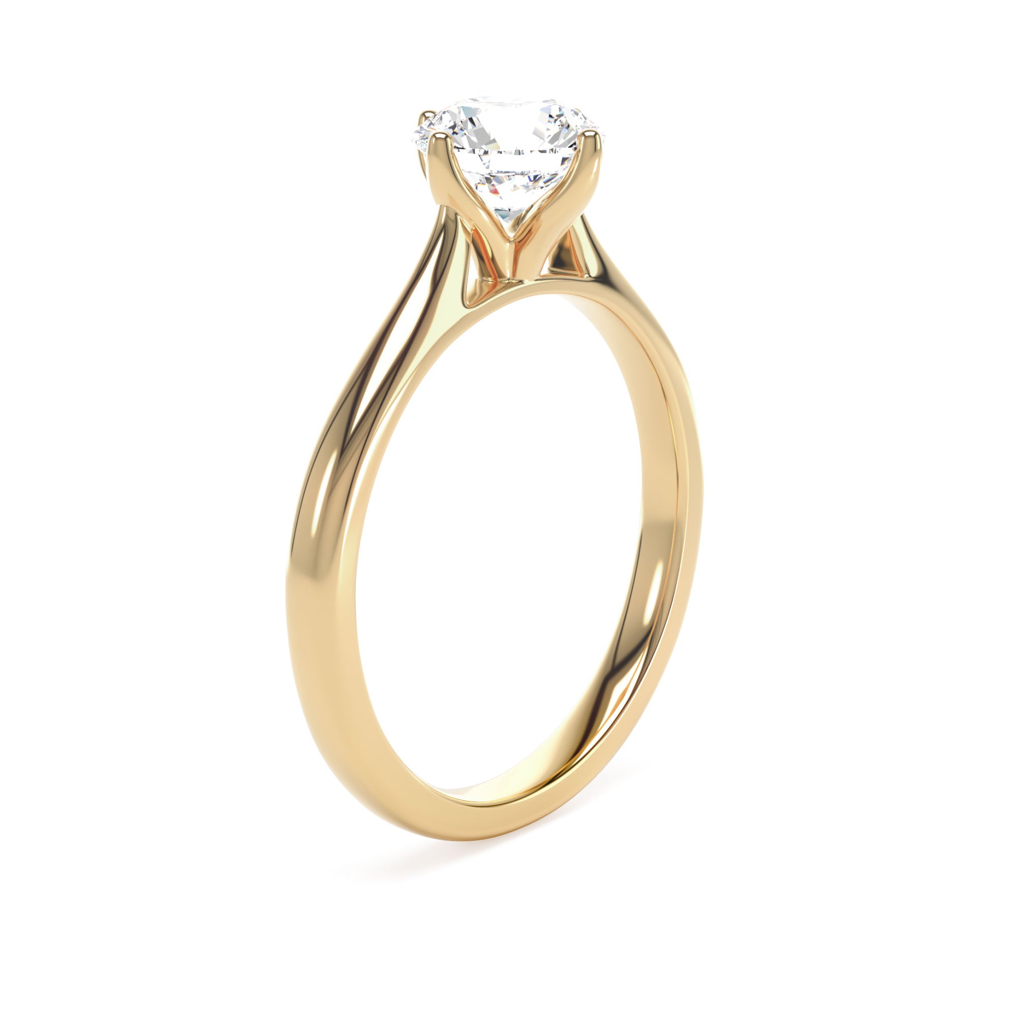 B&N | Compass Round Lab Grown 1ct Diamond Ring