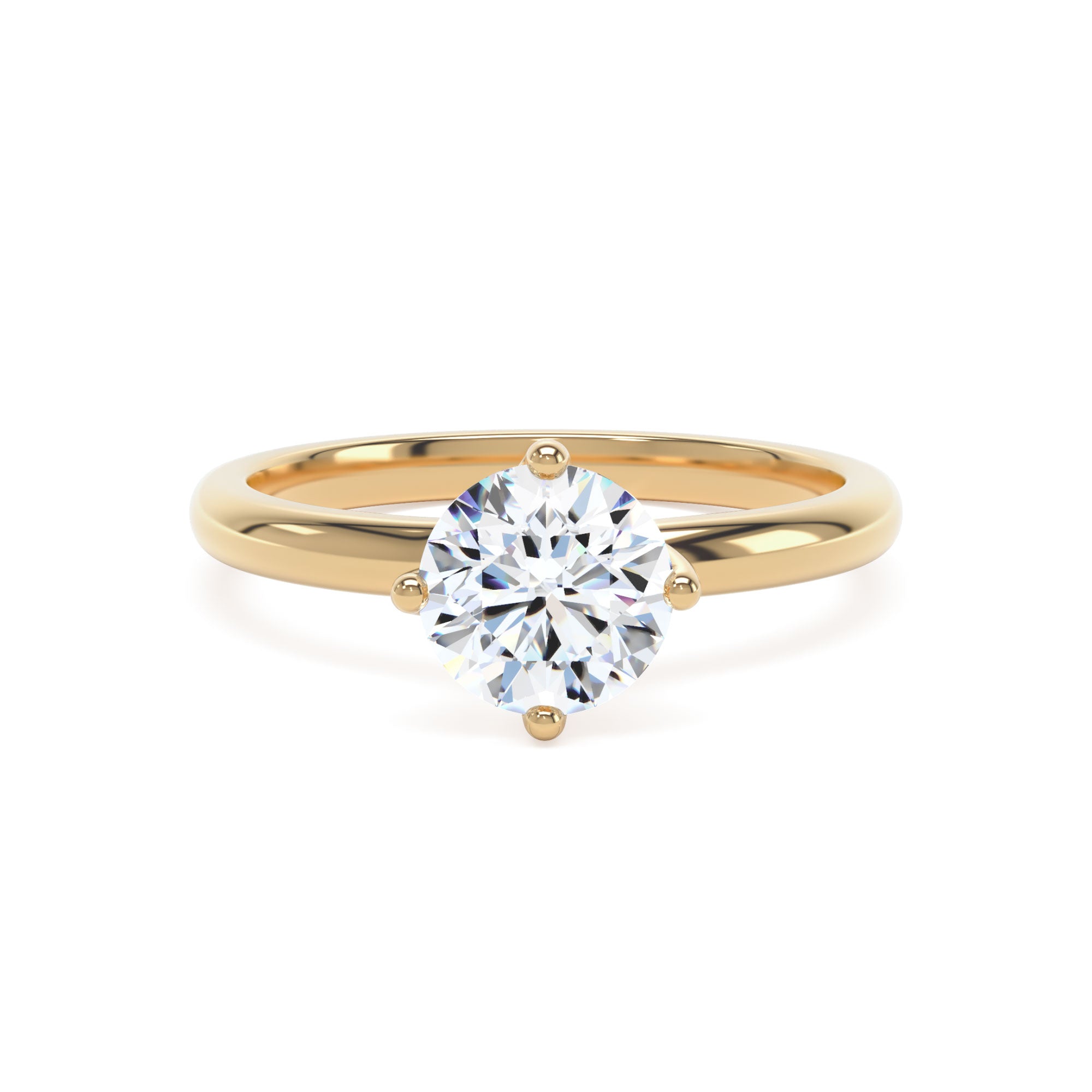 B&N | Compass Round Lab Grown 1ct Diamond Ring