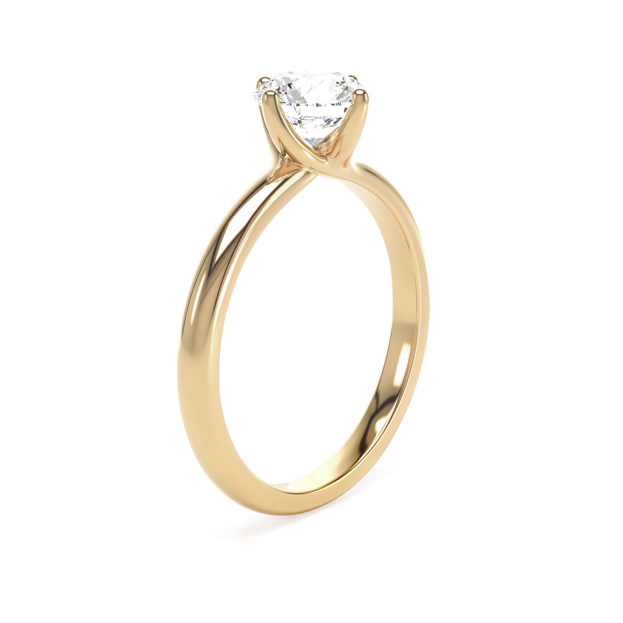 B&N | Compass Round Lab Grown 1ct Diamond Ring