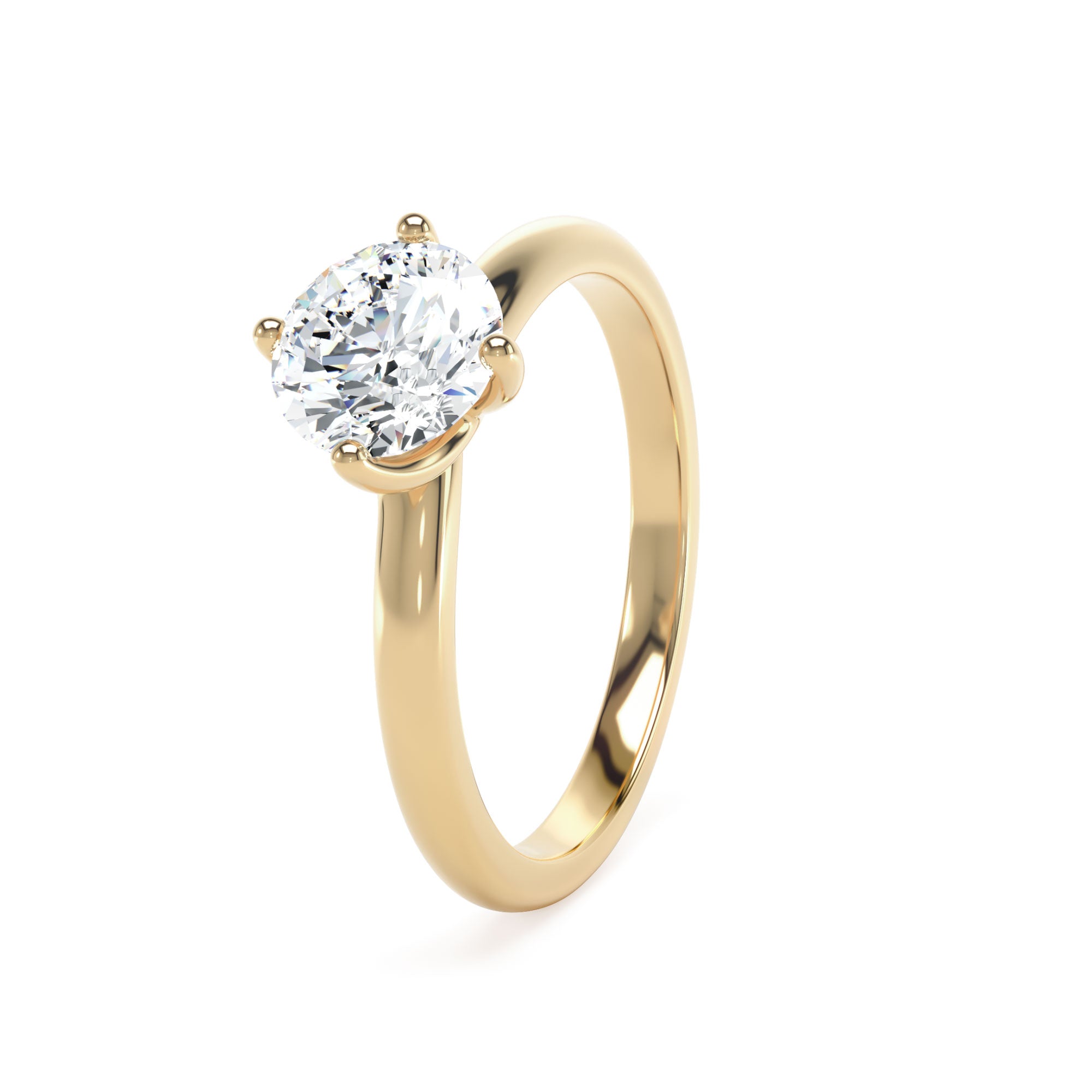 B&N | Compass Round Lab Grown 1ct Diamond Ring