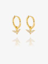 Rachel Jackson | Dreamer Pave Bird Huggie Hoop