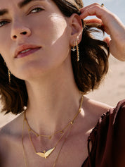 Rachel Jackson | Dreamer Pave Bird Huggie Hoop