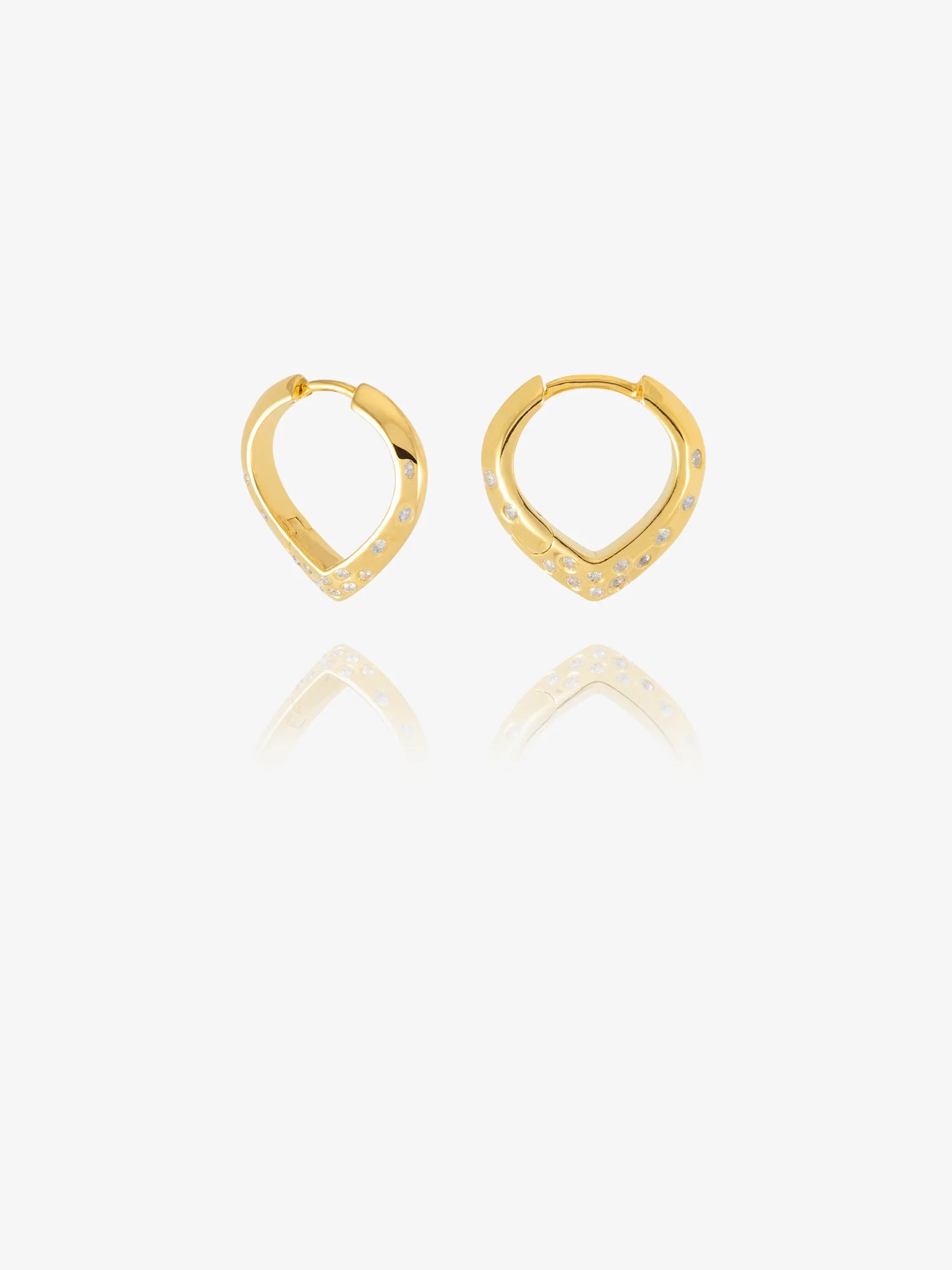 Rachel Jackson | Imagine Medium White Sapphire Hoops