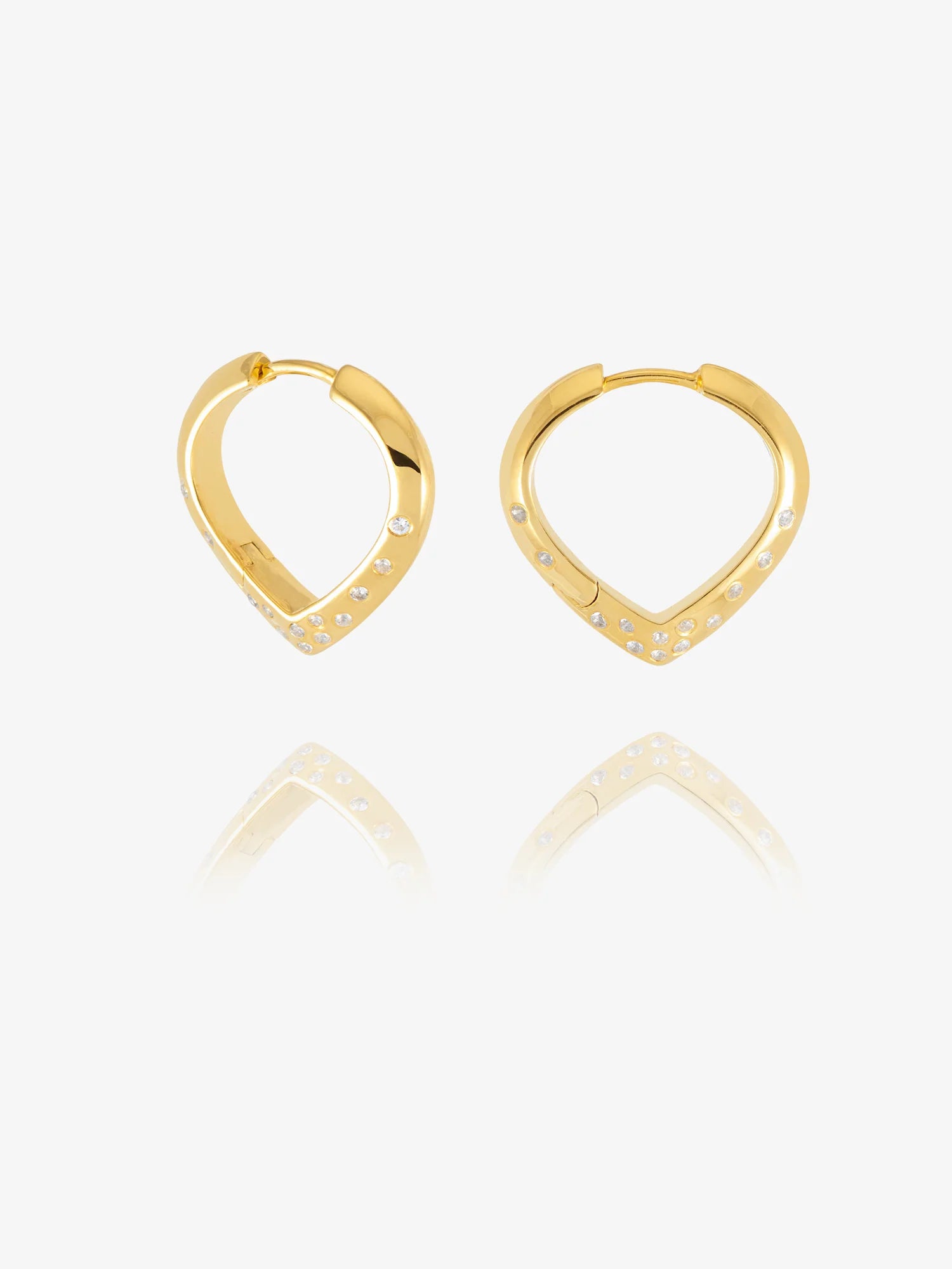 Rachel Jackson | Imagine Medium White Sapphire Hoops