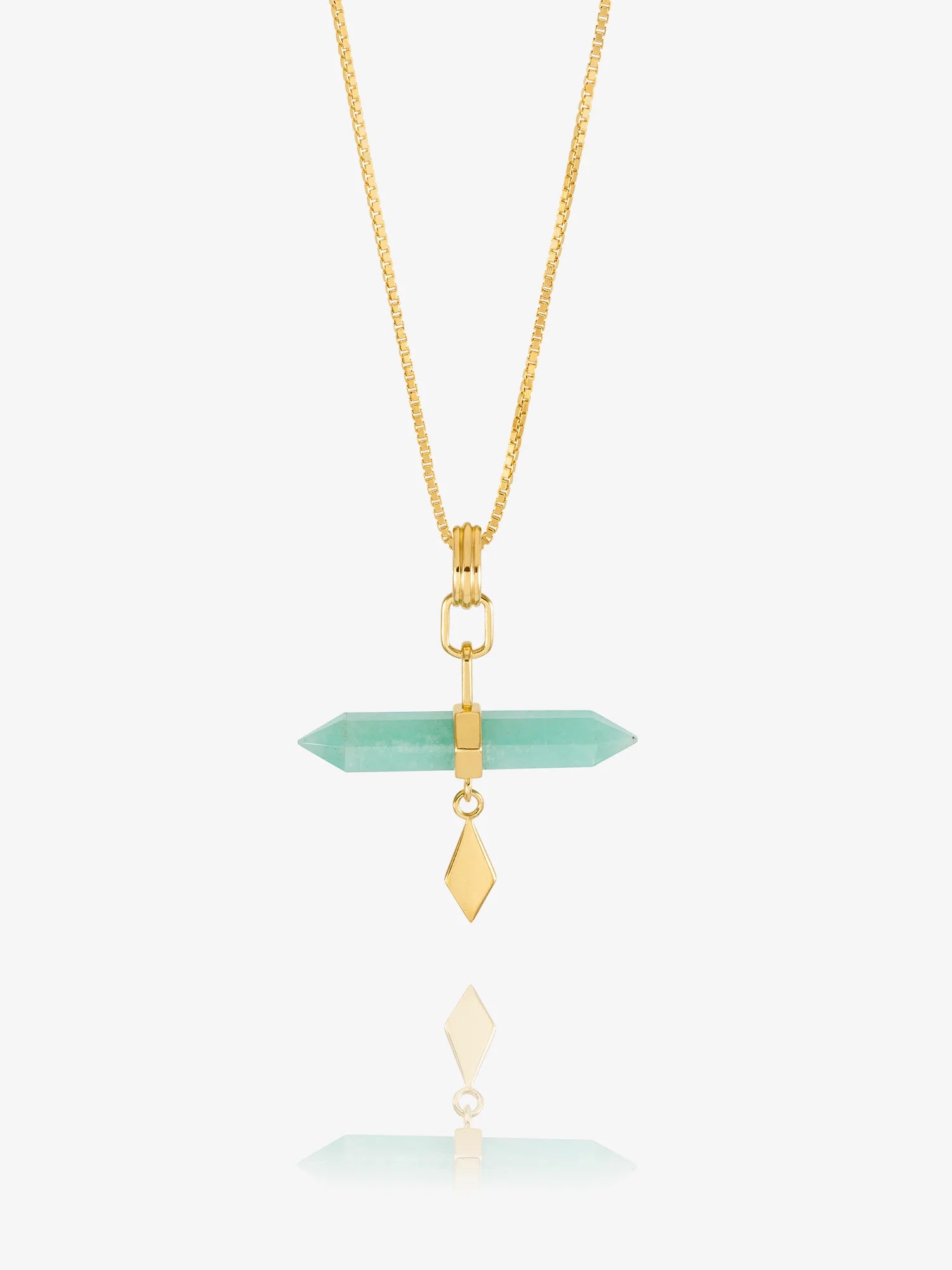 Rachel Jackson | Tranquility Aquamarine T-Bar Necklace