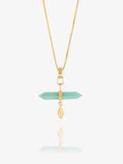 Rachel Jackson | Tranquility Aquamarine T-Bar Necklace