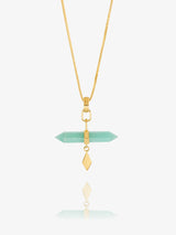 Rachel Jackson | Tranquility Aquamarine T-Bar Necklace