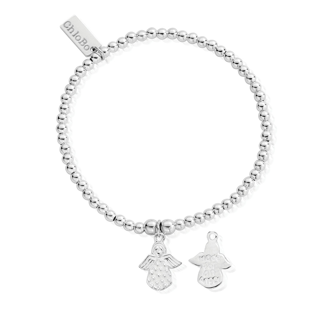 ChloBo |  Iconic Cute Charm Mini Angel Sterling Silver Bracelet