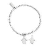 ChloBo |  Iconic Cute Charm Mini Angel Sterling Silver Bracelet