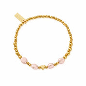 ChloBo | With Love Pink Pearl Gold Plate bracelet