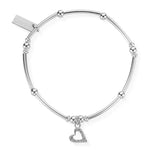 ChloBo |  Mini Noodle Ball Patterned Heart Bracelet