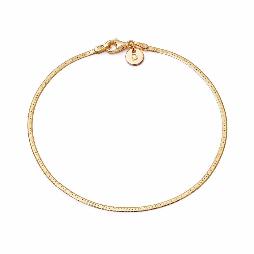 Daisy London | Fine Gold Plate snake Chain Bracelet