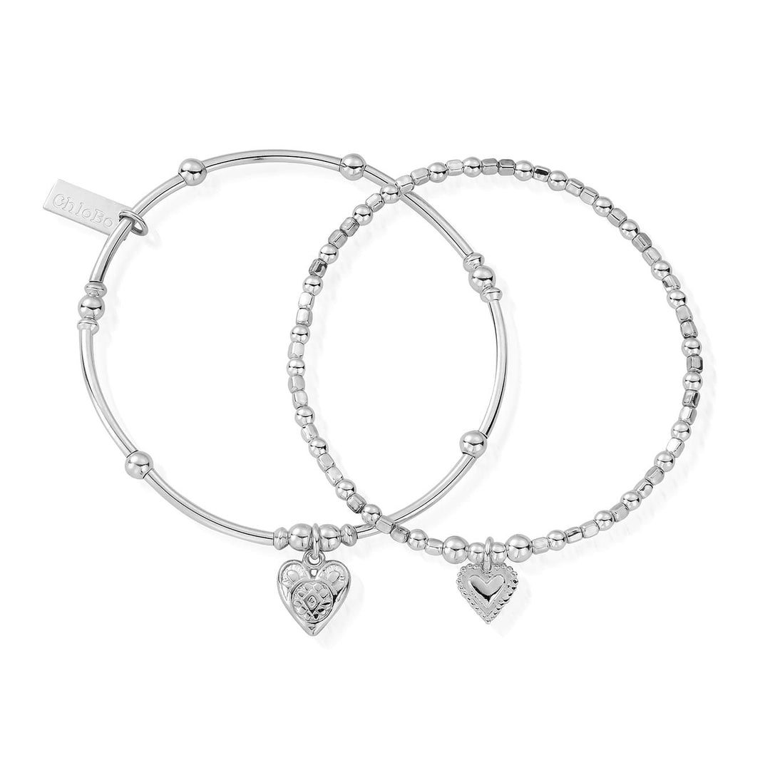 ChloBo |  Compassion Set of 2 Sterling Silver Bracelets