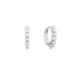 ChloBo | Classic pearl Huggie hoops