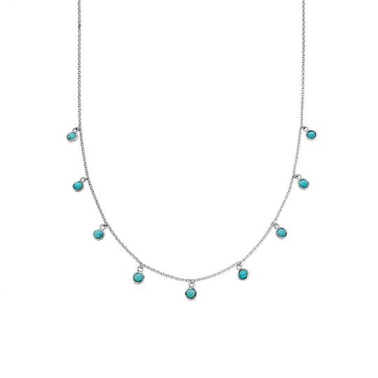 Daisy London | Turquoise Charm Necklace