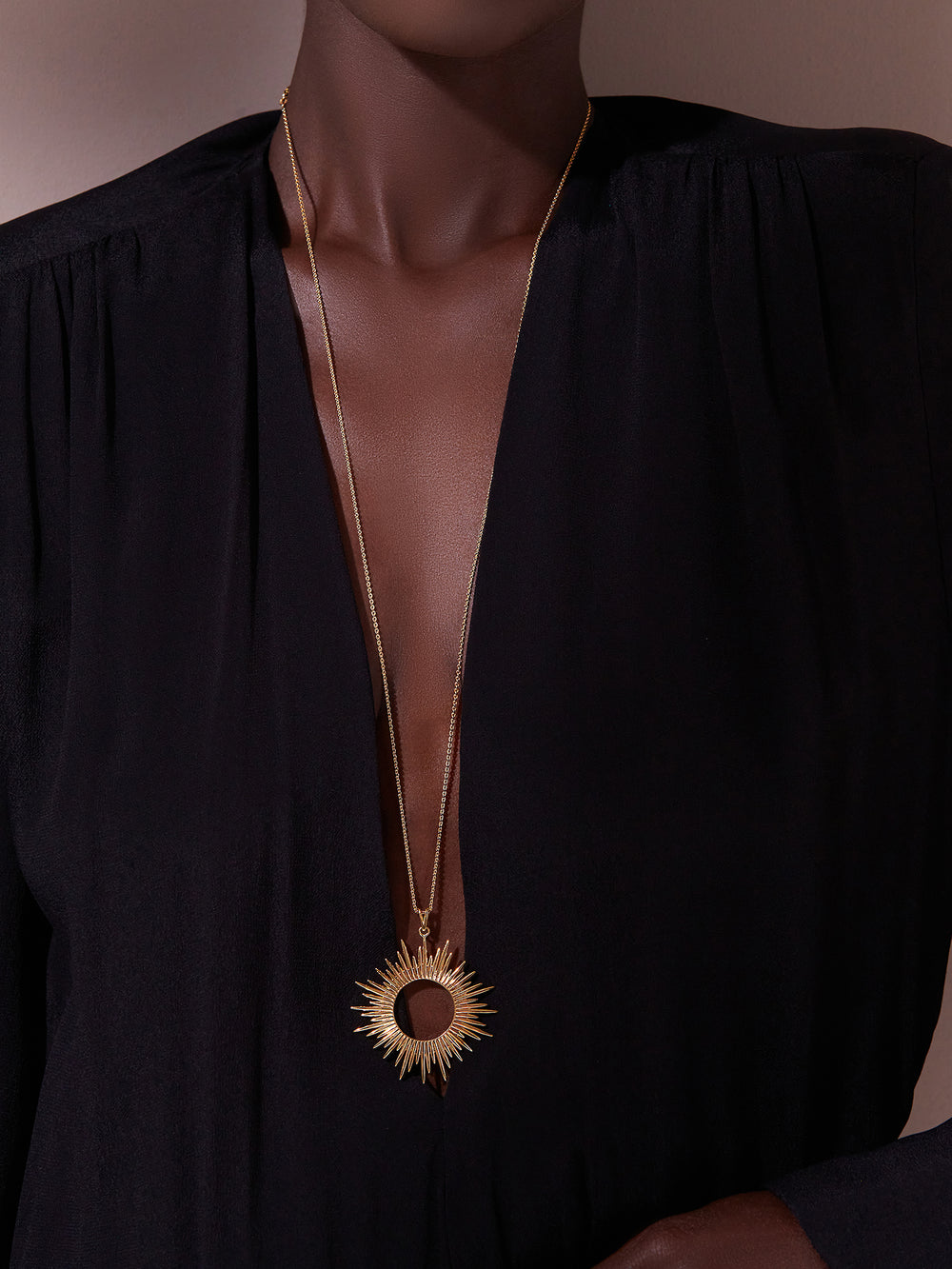Rachel Jackson | Electric Goddess Statement Sun Necklace