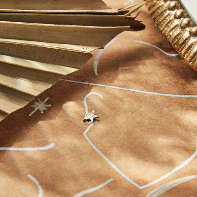 ChloBo |  Sparkle Star Sterling Silver Stud Earrings