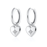 Scream Pretty | Puffed heart Charm Hoop Earrings