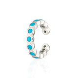 Scream Pretty |  Turquoise Bezel Single Ear Cuff