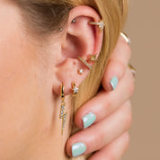 Scream Pretty |  Lightening Hoop Earrings