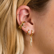 Scream Pretty |  Lightening Hoop Earrings