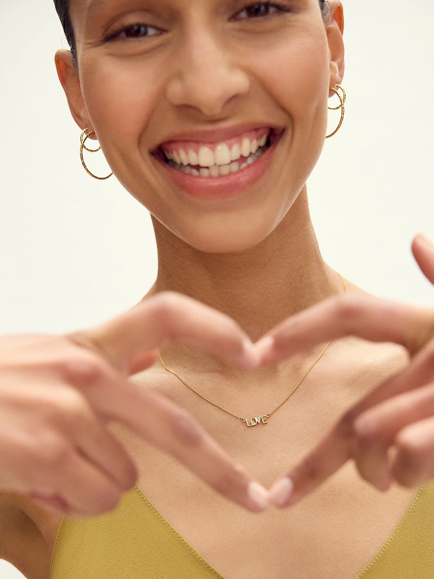 Rachel Jackson | Art Deco mini LOVE Necklace