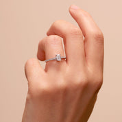 Creative Brilliance | Sophia 9ct White Gold 0.75ct tw Lab Grown Diamond Ring