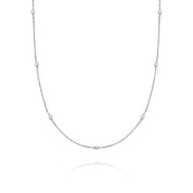 Daisy London |  Treasures Seed Pearl Chain Silver Necklace