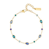 Beatrice Gold Blue Bracelet