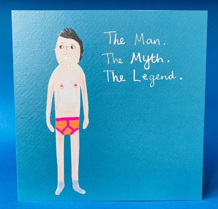 'The myth, the legend' Greetings Card  - Paper Salad