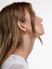 Rachel Jackson | Twisted Hoop Earrings - Medium