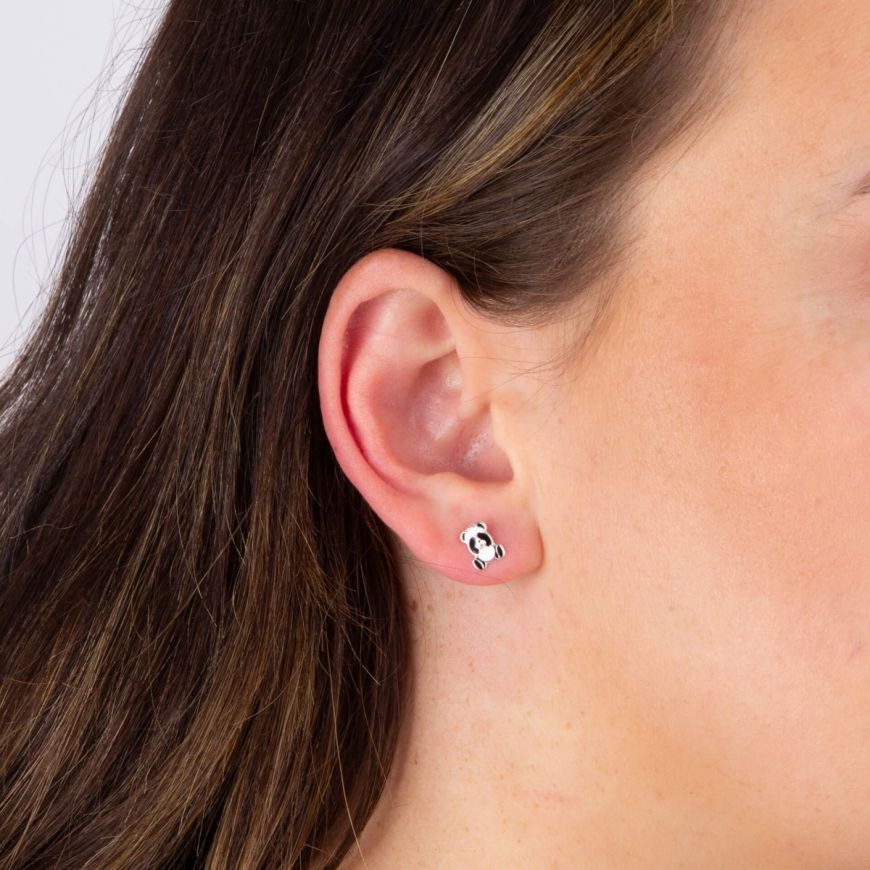 Penmans |  Cute Panda Silver studs