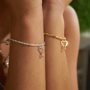 ChloBo | Interlocking hearts Gold Plate bracelet