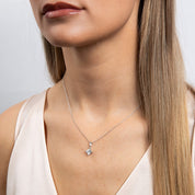 Diamonfire |  Princess Cut Drop Pendant