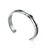 Fred Bennett | Stainless Steel & Black IP Plated 1/2 bangle