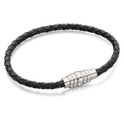 Fred Bennett | Black Leather Skinny Bracelet