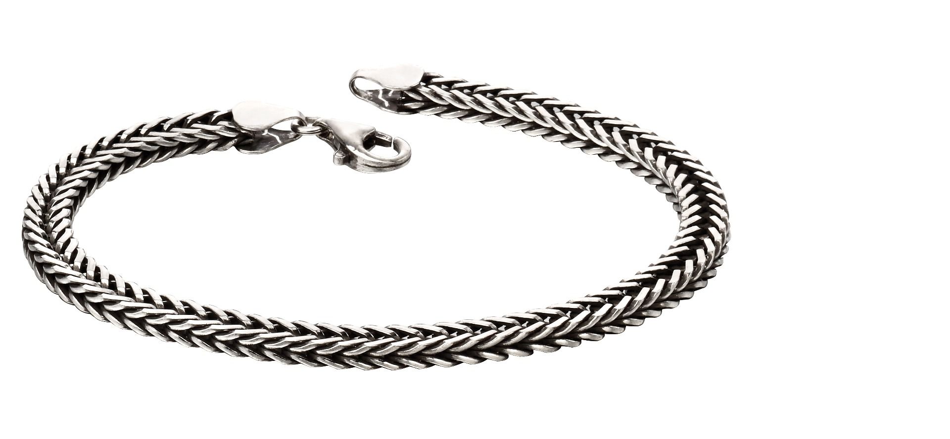 Fred Bennett | Oxidised Foxtail Chain Bracelet