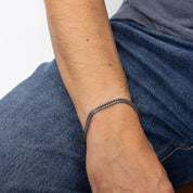 Fred Bennett | Oxidised Foxtail Chain Bracelet