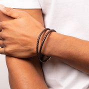 Fred Bennett | Double Row Wrap Around Leather Bracelet