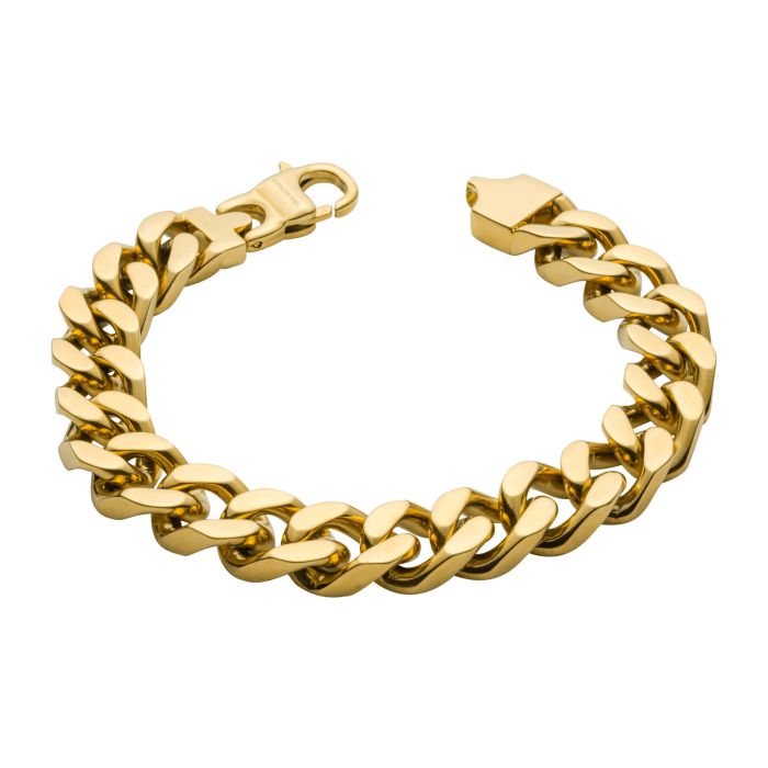 Fred Bennett | Heavyweight Curb Gold Plated Chain Bracelet