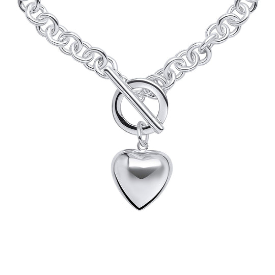 Penmans | Puff Heart T-Bar chain Bracelet