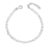 Penmans | White Rice Pearl Bracelet