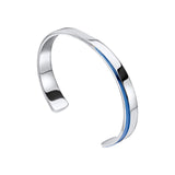 Fred Bennett | Stainless Steel Blue Bangle