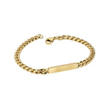 Fred Bennett | Gold Plate Steel ID Bangle