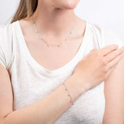 Diamonfire | Four claw set Zirconia Station Necklace