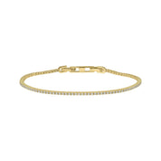 Diamonfire | Round Cut Zirconia Tennis Bracelet - Gold Plate